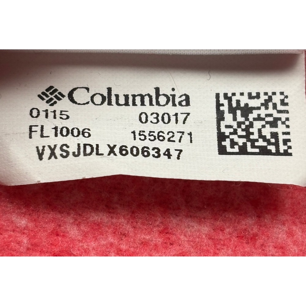Columbia PFG Fleece Vest Womens Large Pink Red Full Zip Performance Fishing - Picture 9 of 9